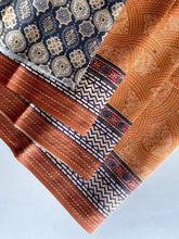 Blend Silk Bandhani Printed Kantha Work Embroidery Saree